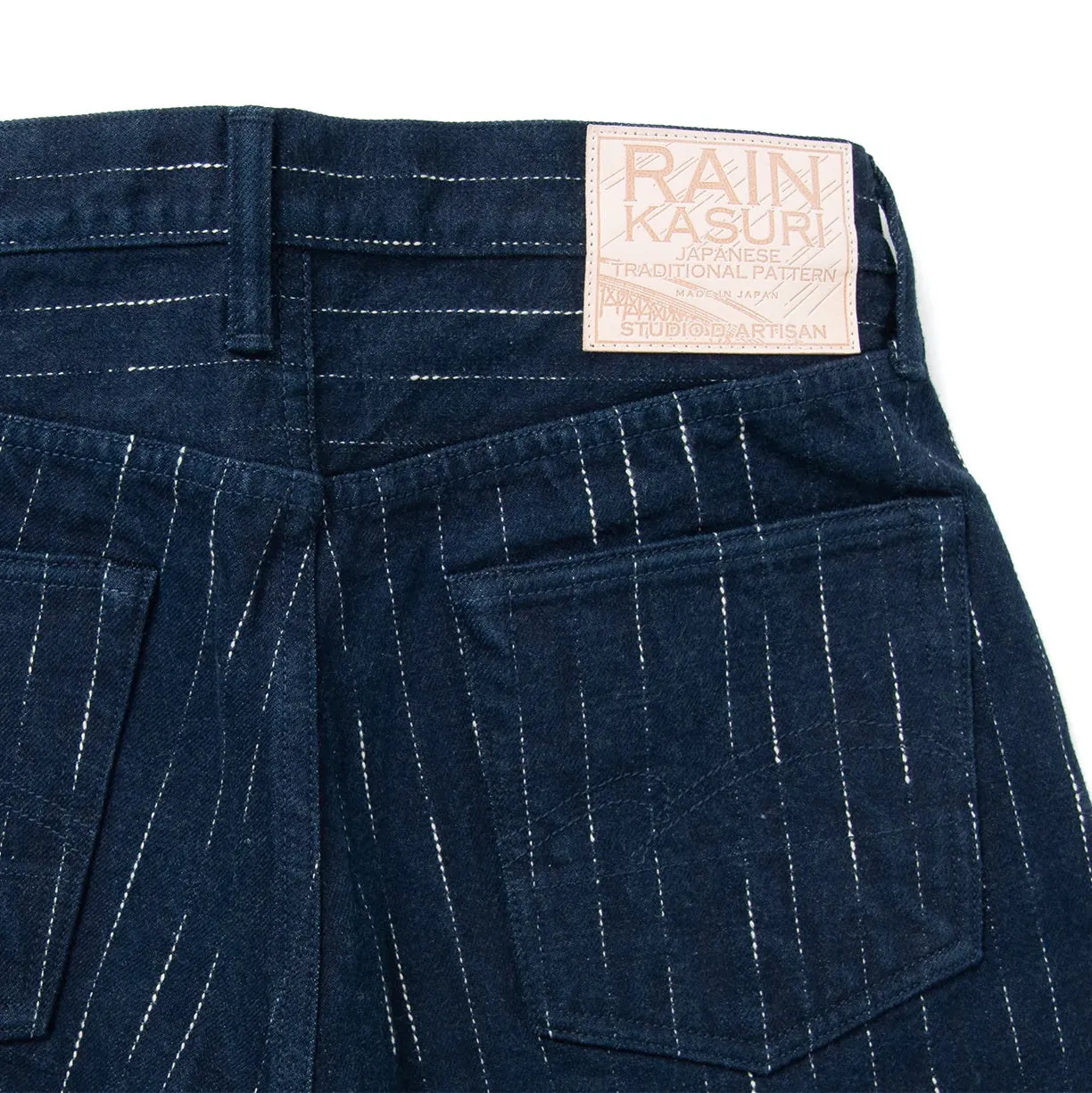 Studio D'Artisan "Rain" Kasuri Tapered Jeans - D1885 sold by Private & Co. product image thumbnail 4