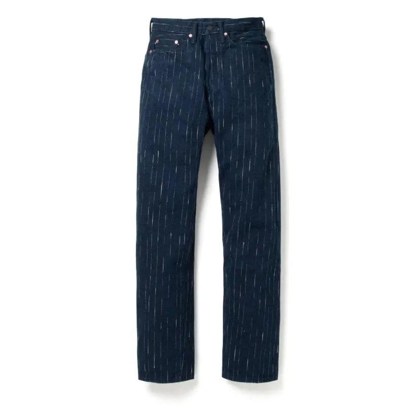 Studio D'Artisan "Rain" Kasuri Tapered Jeans  - D1885 sold by Private & Co.