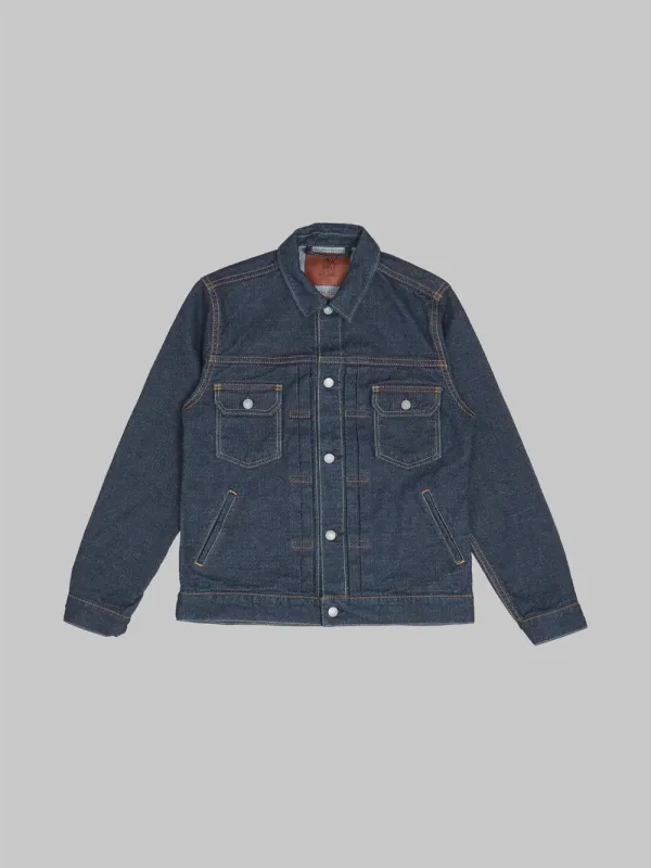 Pure Blue Japan Sashiko Type II Jacket - Indigo sold by Private & Co.