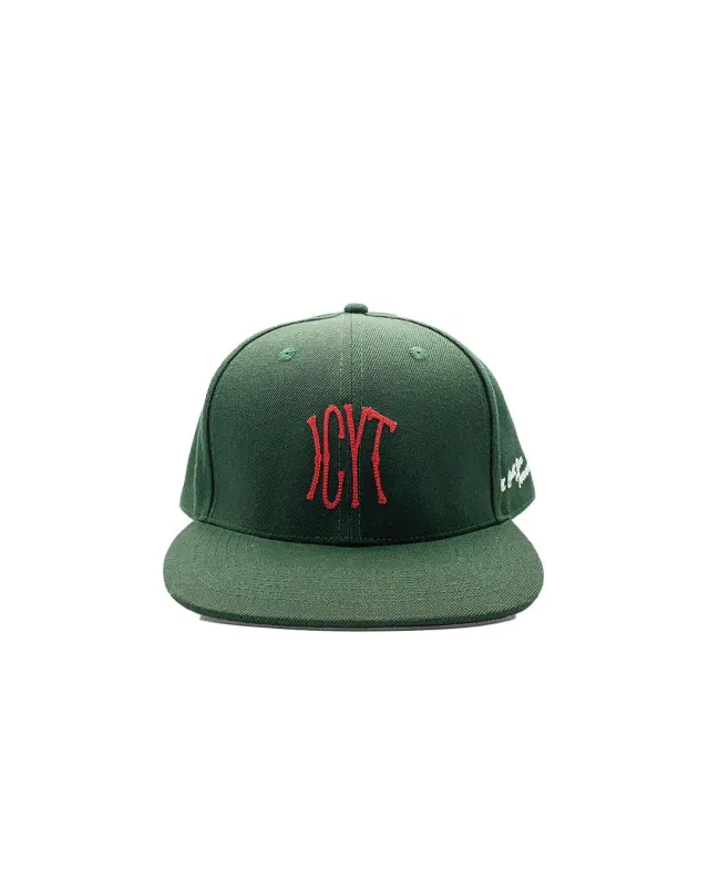 ICYT Downtown Hat - Green/Crimson made by Private & Co.