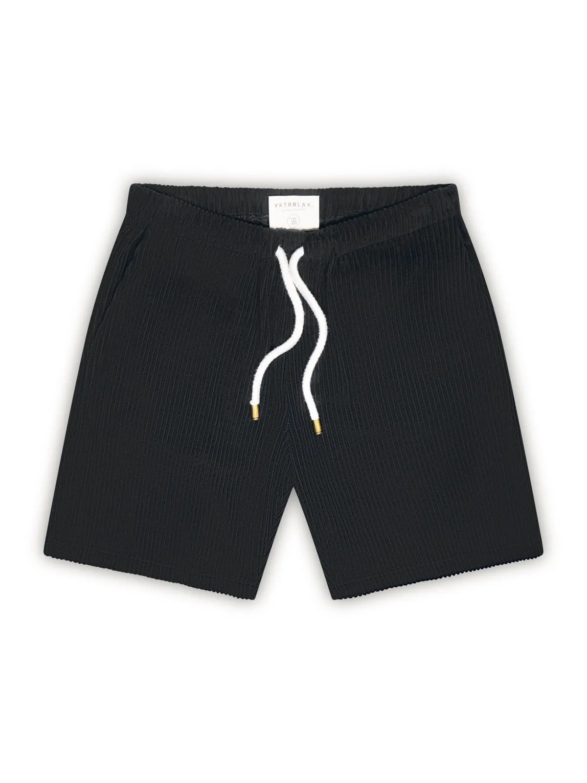 VKTRBLAK Oxford Cord Shorts - Black sold by Private & Co.