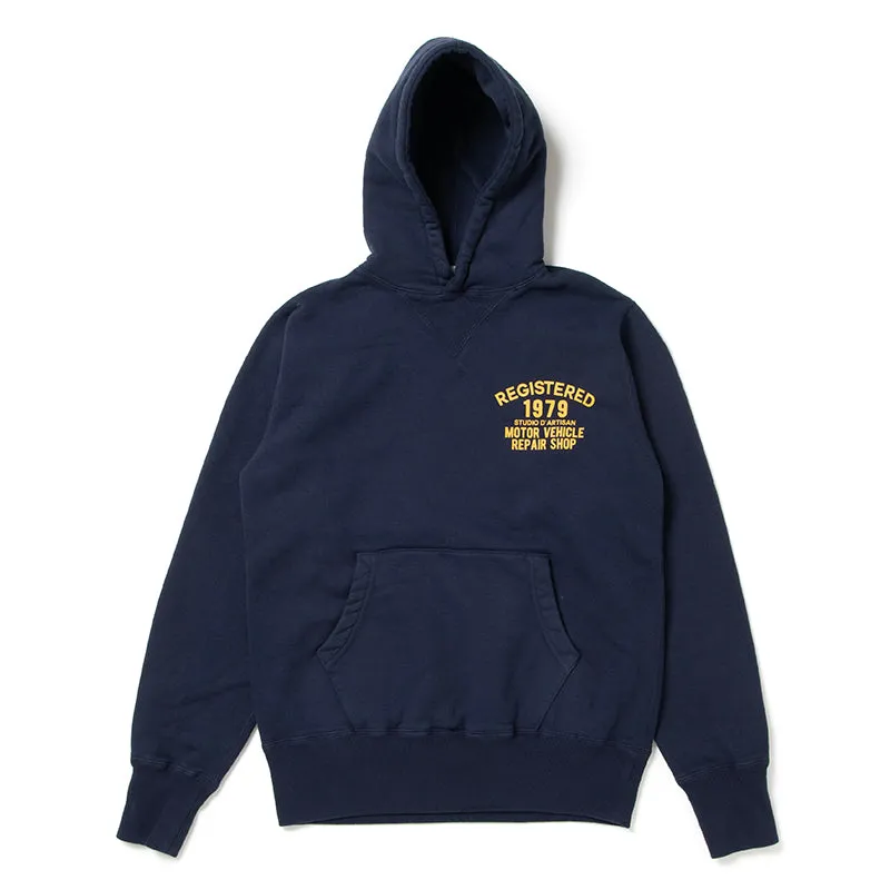 Studio D'Artisan Printed Hoodie - Navy sold by Private & Co. product image thumbnail 2
