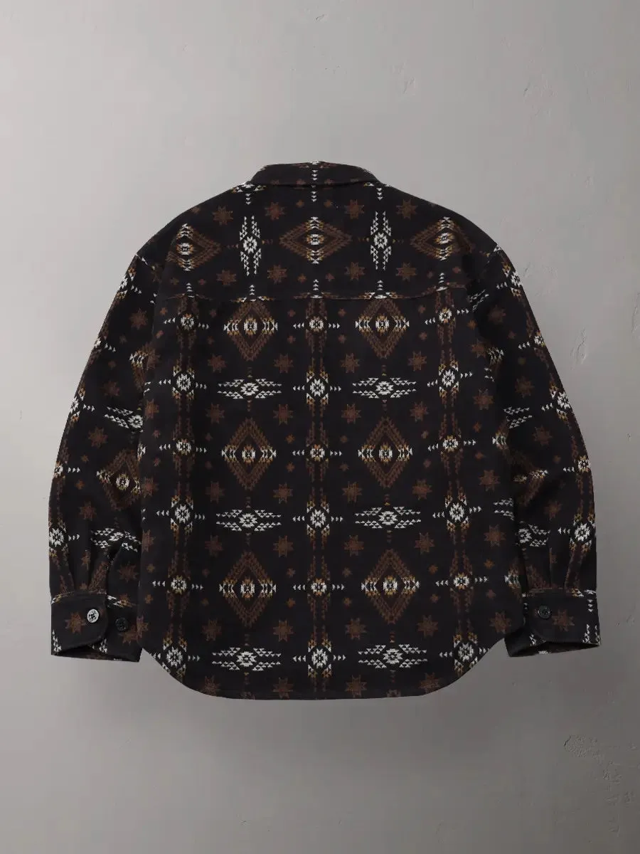The Flat Head Navajo Print Shirt - Black sold by Private & Co. product image thumbnail 2
