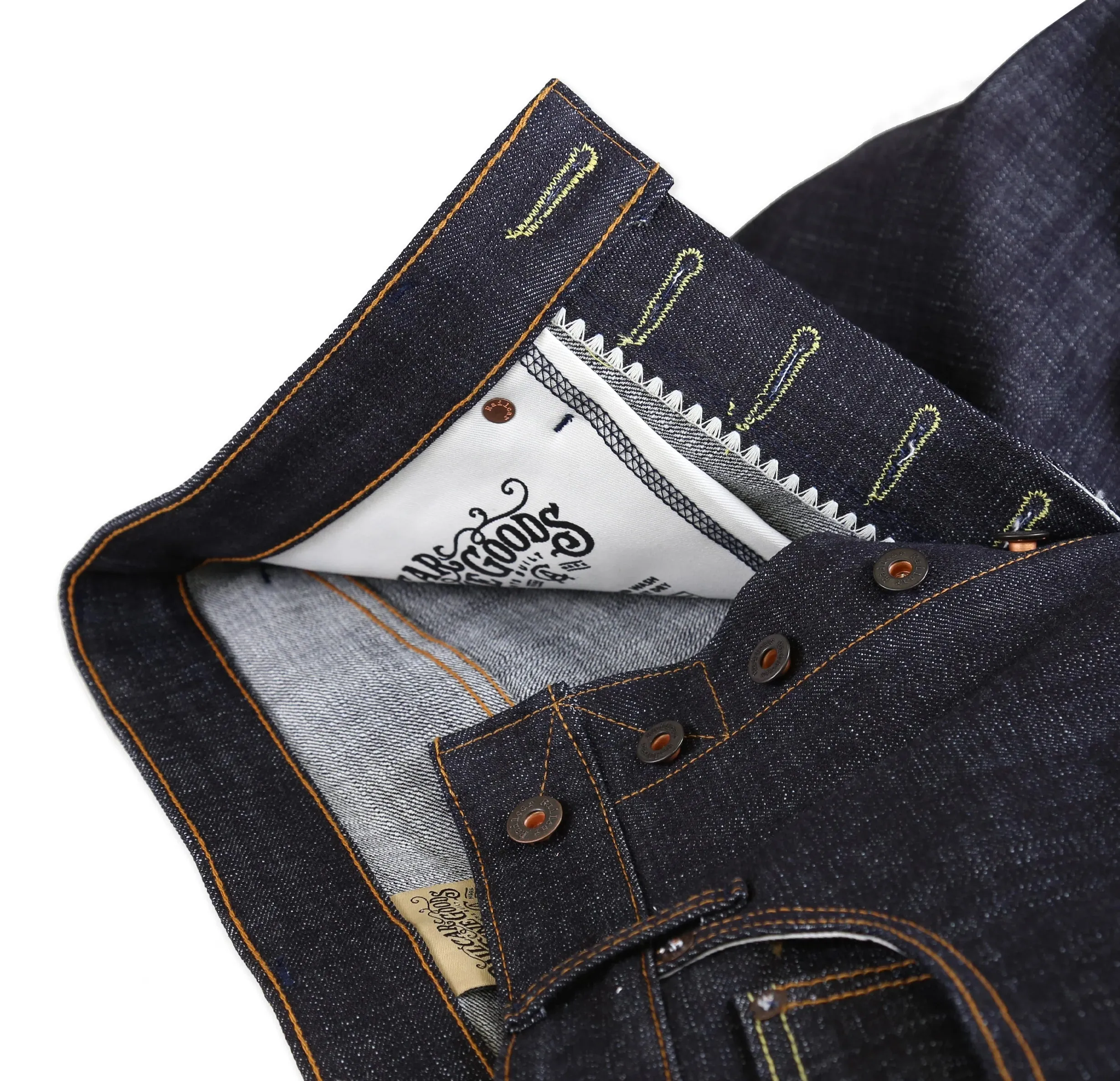 Railcar Fine Goods - Rebel X075 14.5oz Straight Dark Indigo Selvedge Denim sold by Private & Co. product image thumbnail 2