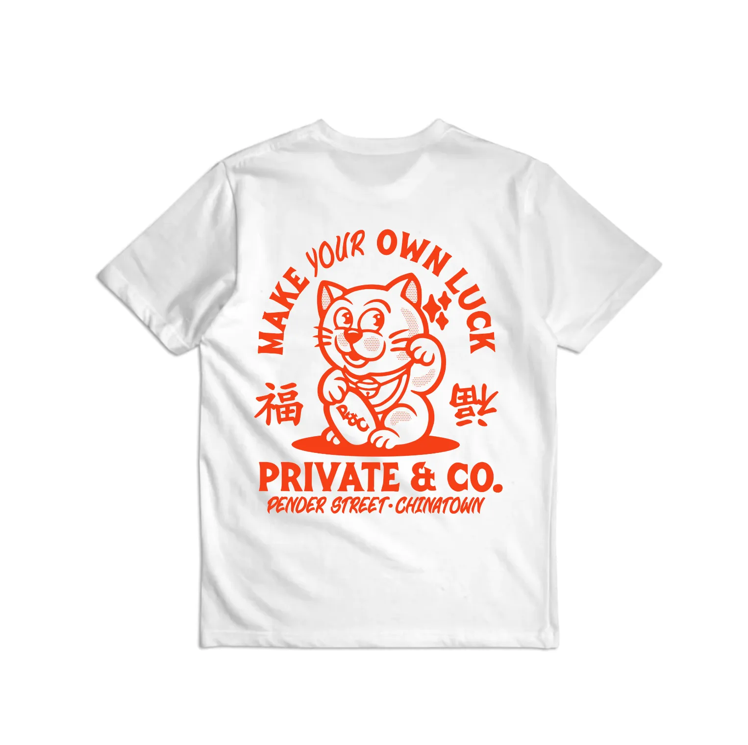 Private & Co. - "Lucky Cat" Shop Tee White sold by Private & Co. product image thumbnail 2