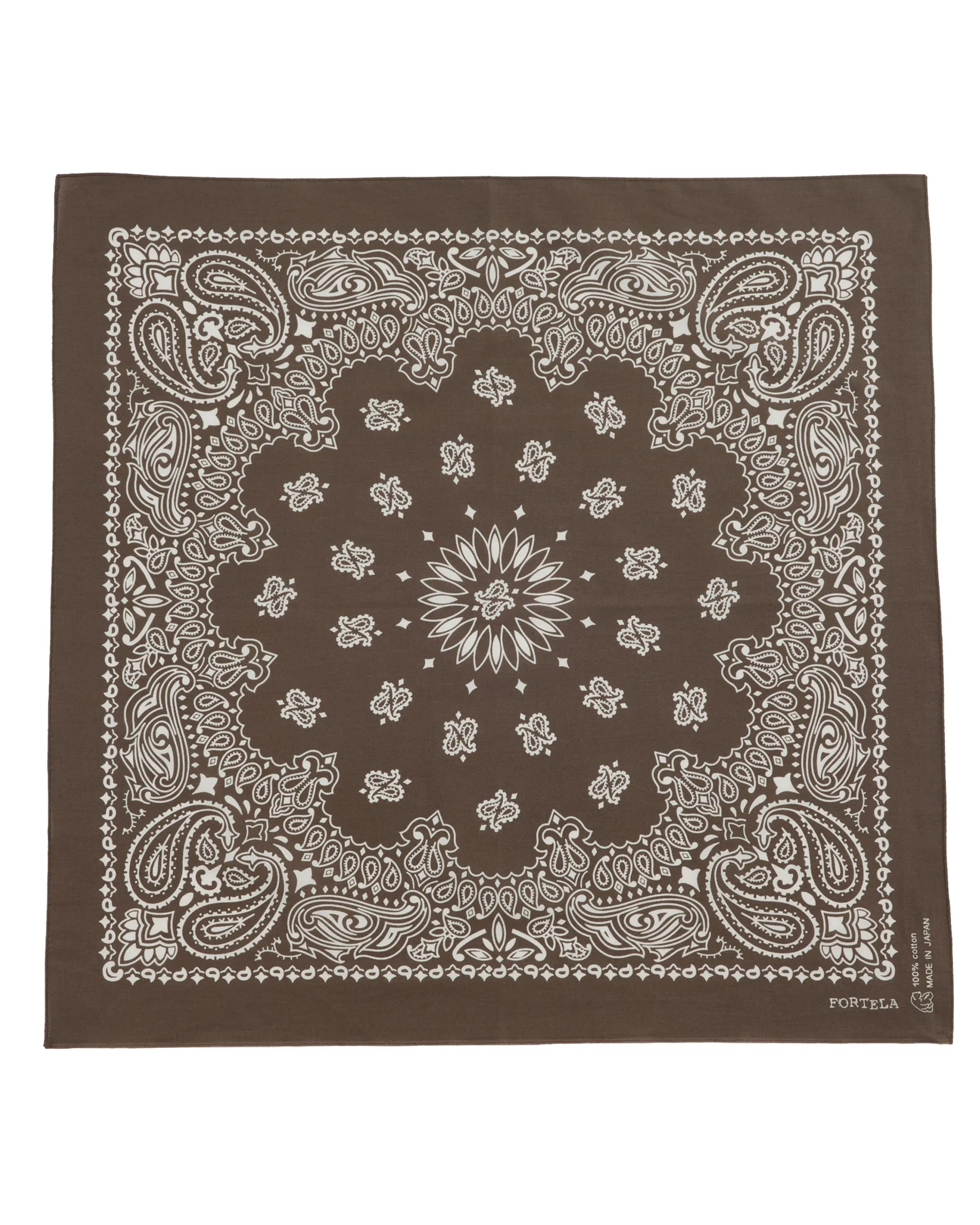 Fortela Paisley Bandana - Brown sold by Private & Co.