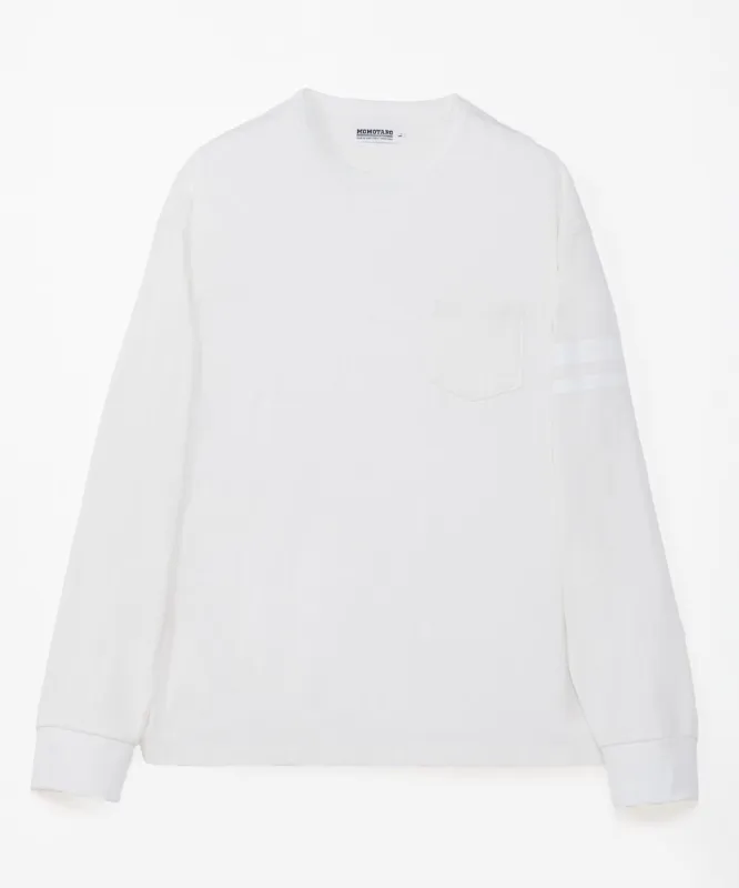 Momotaro Oversized L/S T-Shirt - White sold by Private & Co.