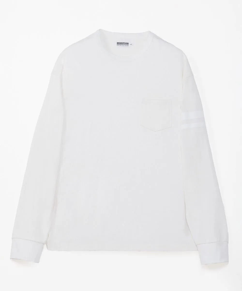 Momotaro Oversized L/S T-Shirt - White sold by Private & Co.