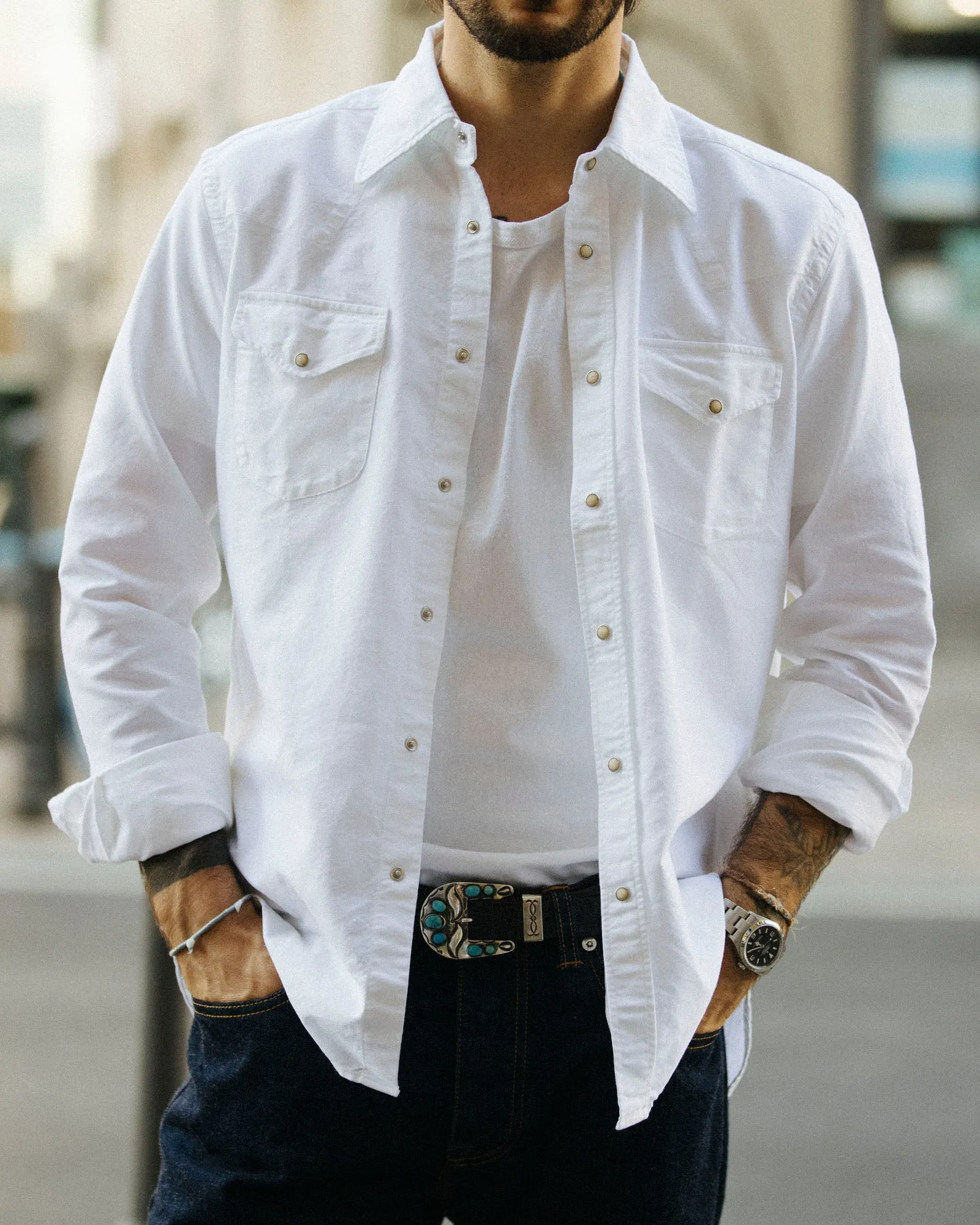 Fortela - Tex 00338 White Shirt sold by Private & Co. product image thumbnail 4