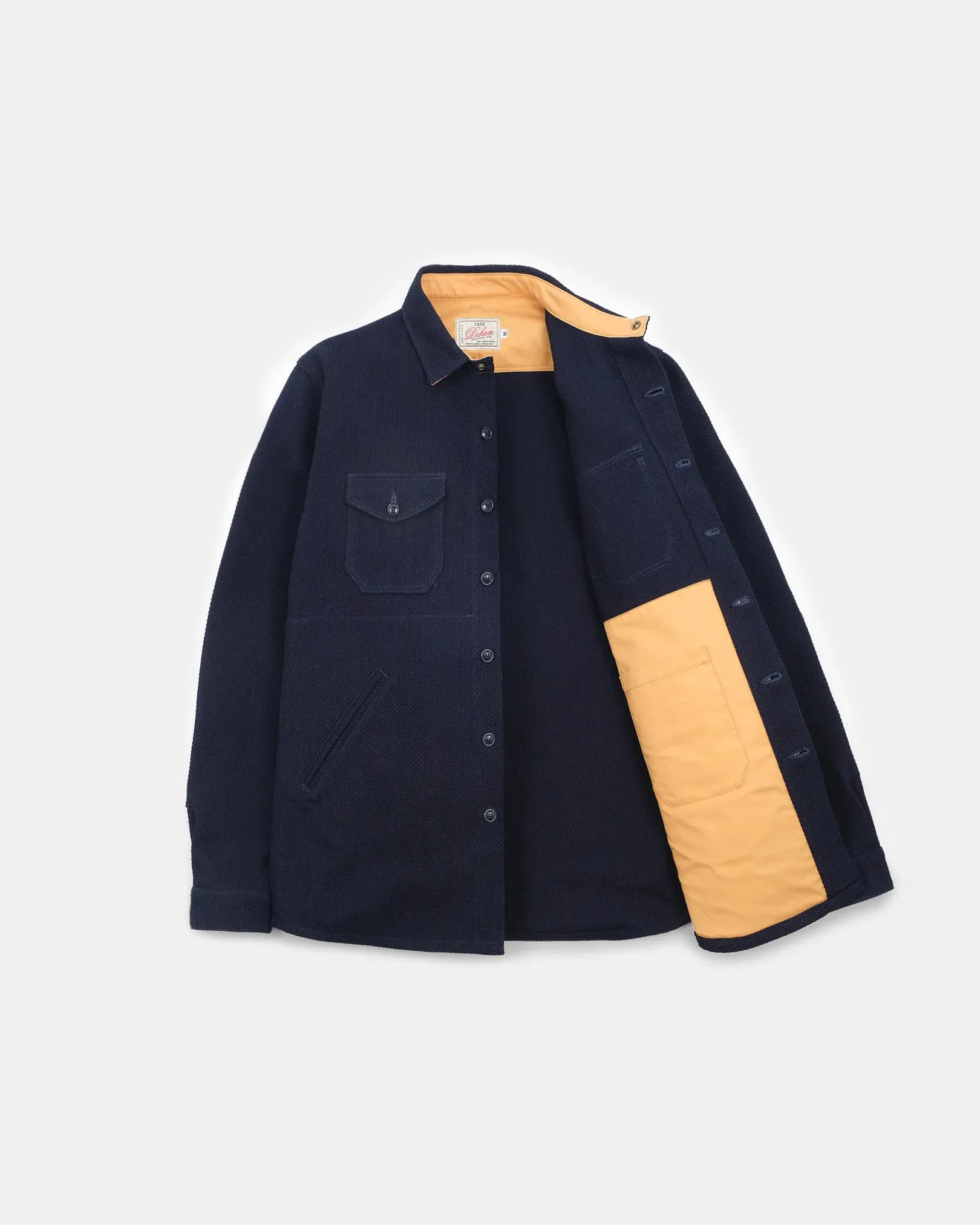 Dehen 1920 - Crissman Overshirt Indigo Sashiko sold by Private & Co. product image thumbnail 2