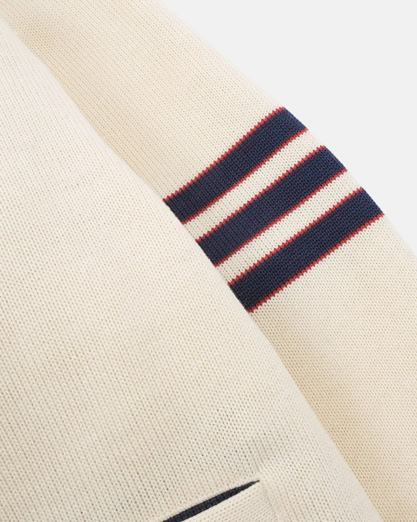 Dehen Slouchy Varsity Cardigan - Off White sold by Private & Co. product image thumbnail 4