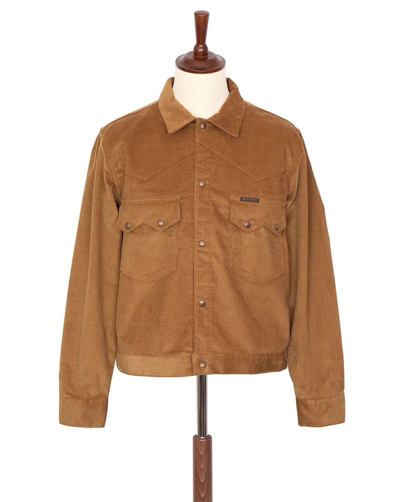 Indigofera Cooper Corduroy Shirt - Gold sold by Private & Co.