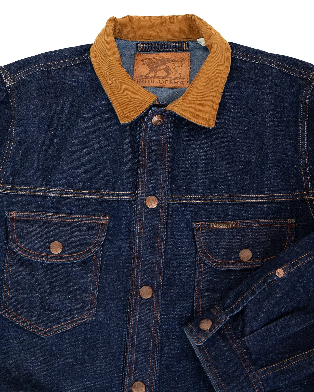 Indigofera Fargo Trucker Jacket - Denim sold by Private & Co. product image thumbnail 3