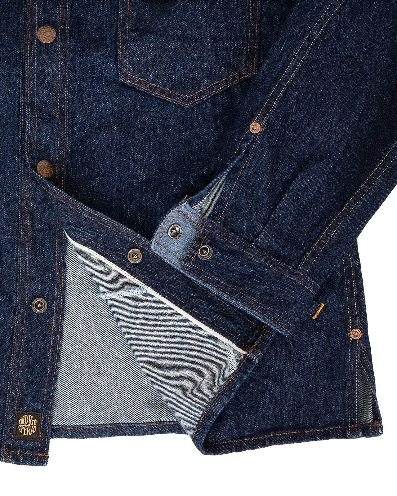 Indigofera Fargo Trucker Jacket - Denim sold by Private & Co. product image thumbnail 4