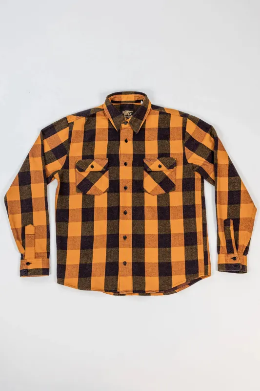 Indigofera Norris Shirt - Orange/Vine sold by Private & Co.
