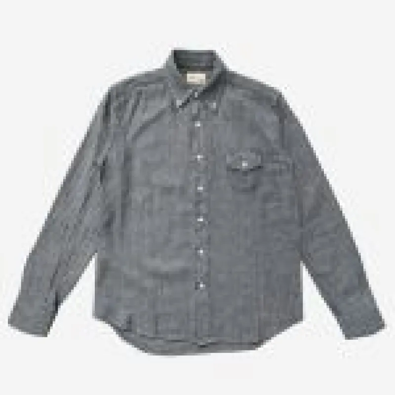 Graph Zero Standard Button Down Shirt -  White sold by Private & Co.