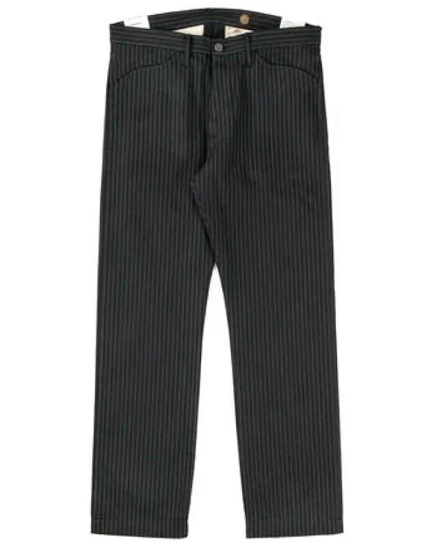 Indigofera - Swearengen Pants Viridescent Stripe sold by Private & Co.