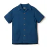 Studio D'Artisan - Distressed Indigo Dobby Shirt Indigo [5724U] sold by Private & Co.