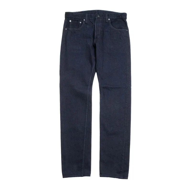 Pure Blue Japan – 14oz Indigo x Black Selvedge Denim Jeans Straight Fit [XX-003-IDBK] sold by Private & Co.