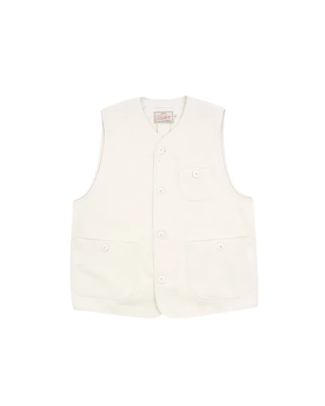 Dehen 1920 - Knit Utility Vest Off White made by Dehen 1920