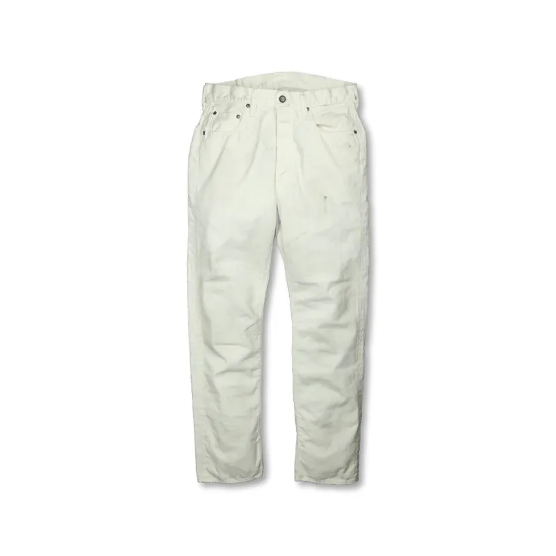 FULLCOUNT - 13.7oz Dirty White Denim Jeans [1103WH] made by Full Count
