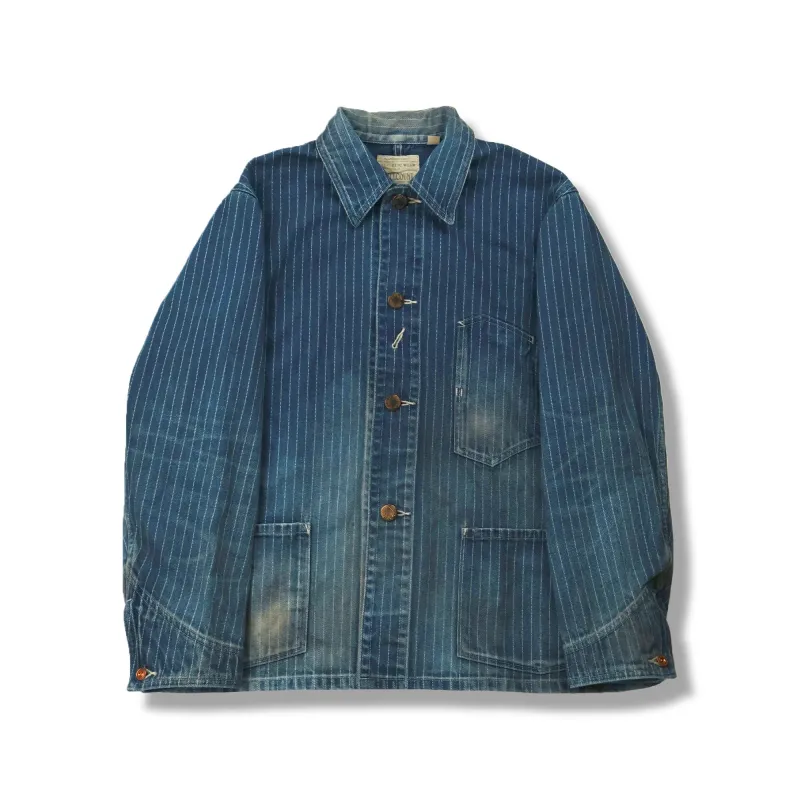 FULLCOUNT Indigo Wabash Denim Chore Jacket H.W. [2015HW-13] sold by Private & Co.