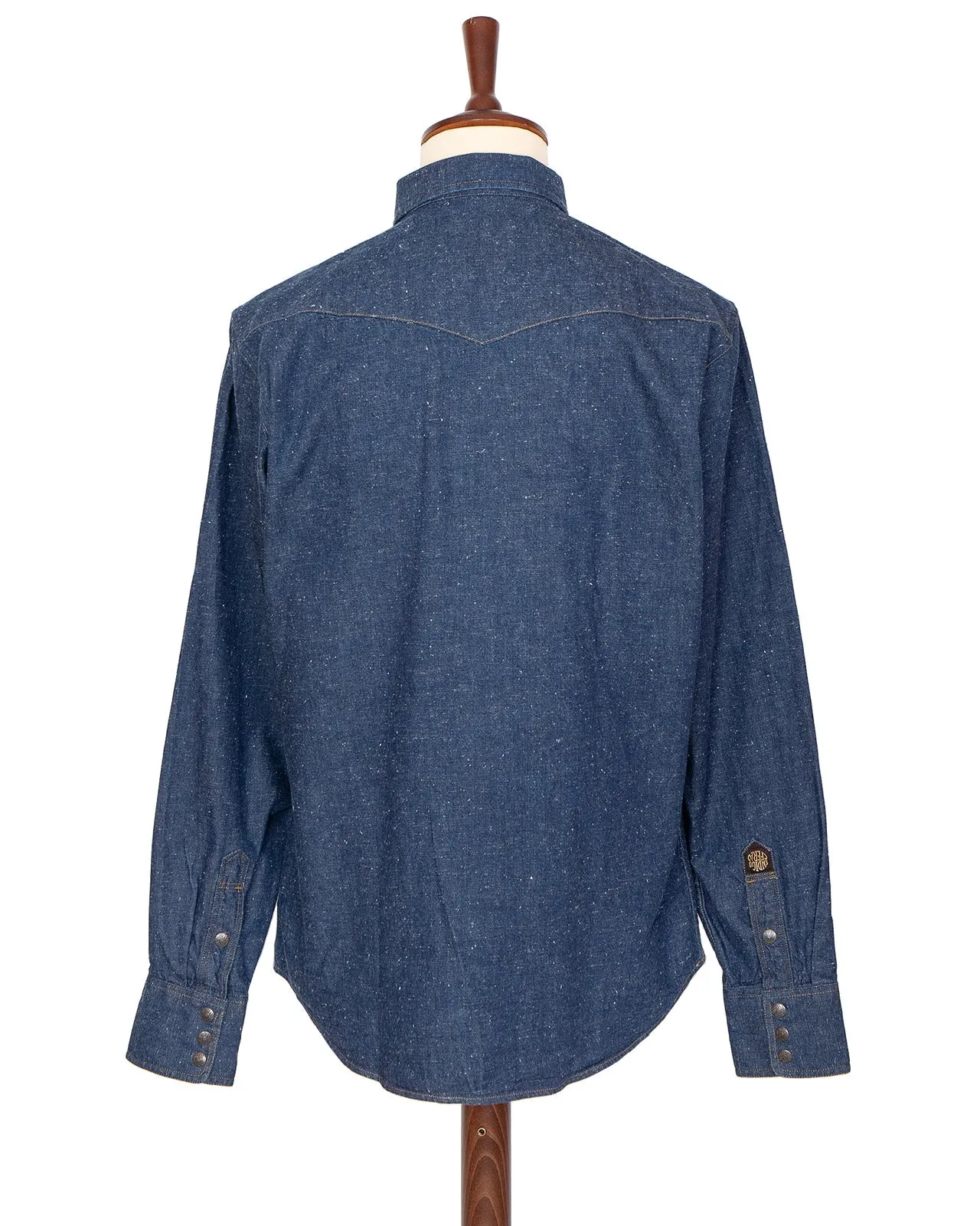 Indigofera Ryman Denim Shirt - Neppy Denim sold by Private & Co. product image thumbnail 2