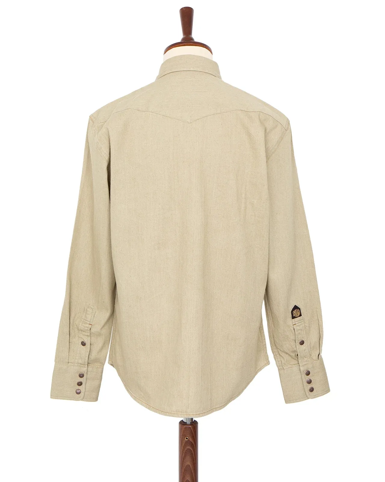 Indigofera - Ryman 13W White Corduroy Western Shirt sold by Private & Co. product image thumbnail 2