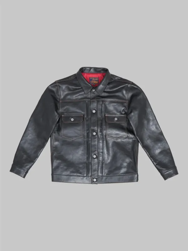 The Flat Head Horsehide 50's Type II Jacket - Black [FN-LJ-HJ002] sold by Private & Co.