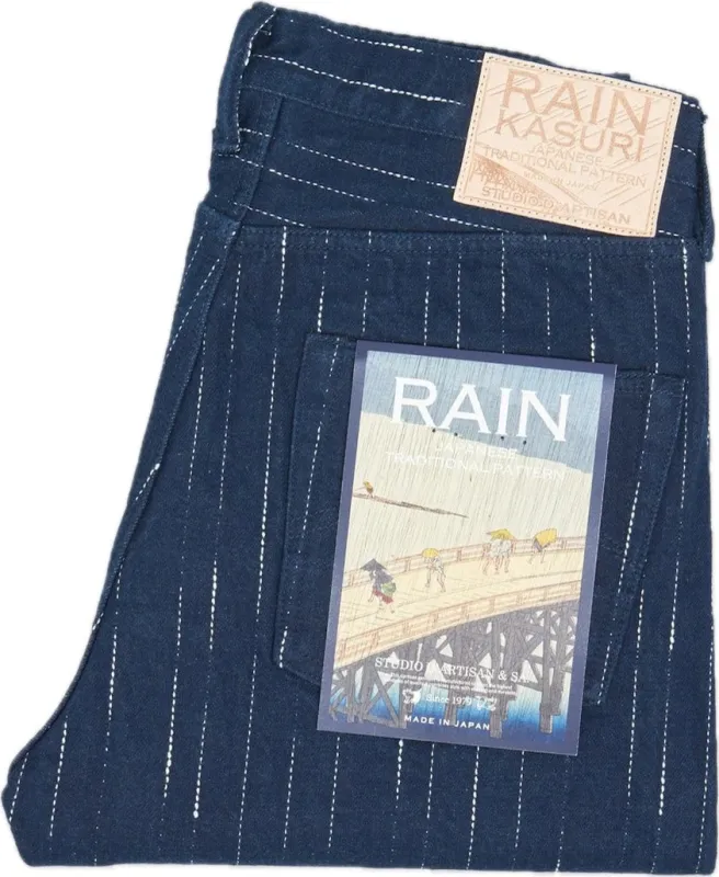 SDA "Rain" Kasuri Tapered Jeans [D1885] sold by Private & Co.