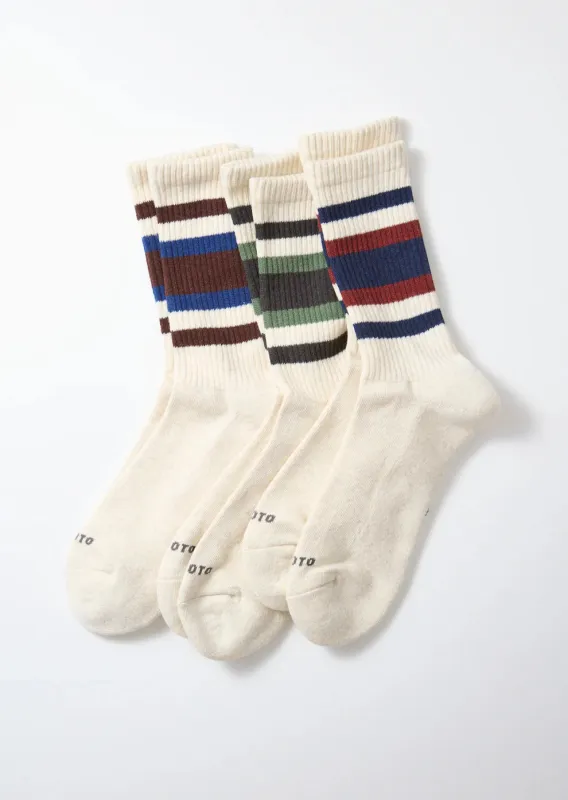 Rototo 3 Pack Everyday Athletic Socks - Pack B [R1622] sold by Private & Co.