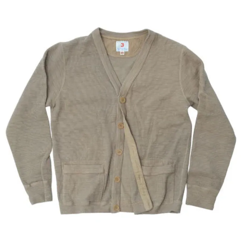 UES Single Rib Cardigan - Beige [772301] sold by Private & Co.