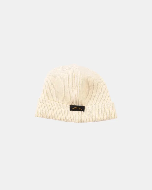 Dehen Wool Knit Watch Cap - Natural [WKC001] ON PREORDOER* sold by Private & Co.