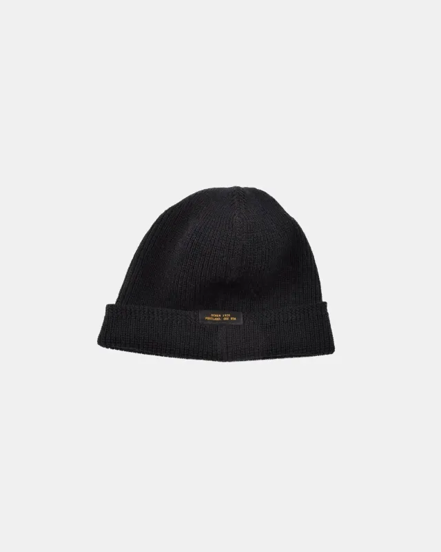 Dehen Wool Knit Watch Cap - Black [WKC001] ON PREORDER* sold by Private & Co.