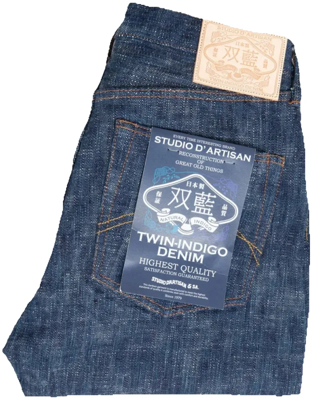 Studio D'Artisan - "SOU-AI Twin Indigo" 16oz Regular Straight Jeans [D1894S] ON PREORDER* sold by Private & Co.