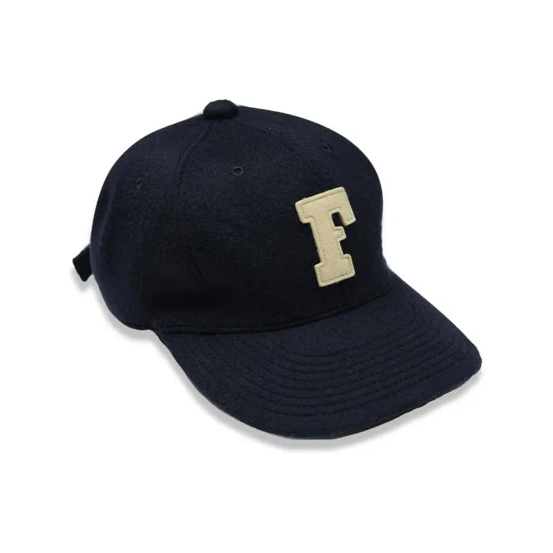 FULLCOUNT - 6 Panel Wool Melton Baseball Hat Navy [6843-25M] sold by Private & Co.