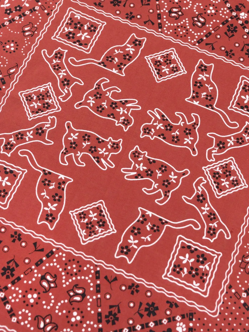 TCB Two Cats Bandana - Red sold by Private & Co. product image thumbnail 3
