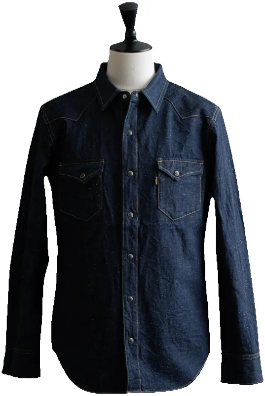 Big John - 10oz Selvedge Denim Western Shirt 001 [MS004E] ON PREORDER* sold by Private & Co.