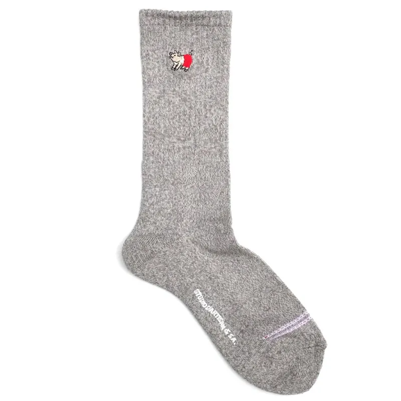Studio D'Artisan - Heather Long Socks Grey [7305] sold by Private & Co.