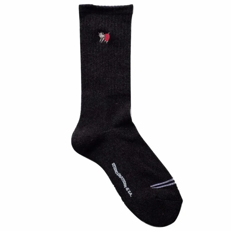 Studio D'Artisan - Heather Long Socks Black [7305] sold by Private & Co.