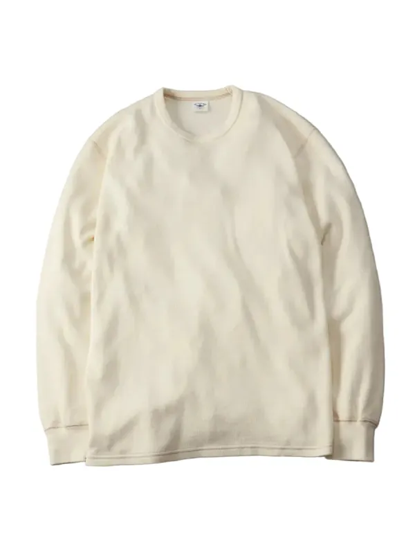 The Flat Head - Thermal Long sleeve Ivory [FN-THL-101] sold by Private & Co.