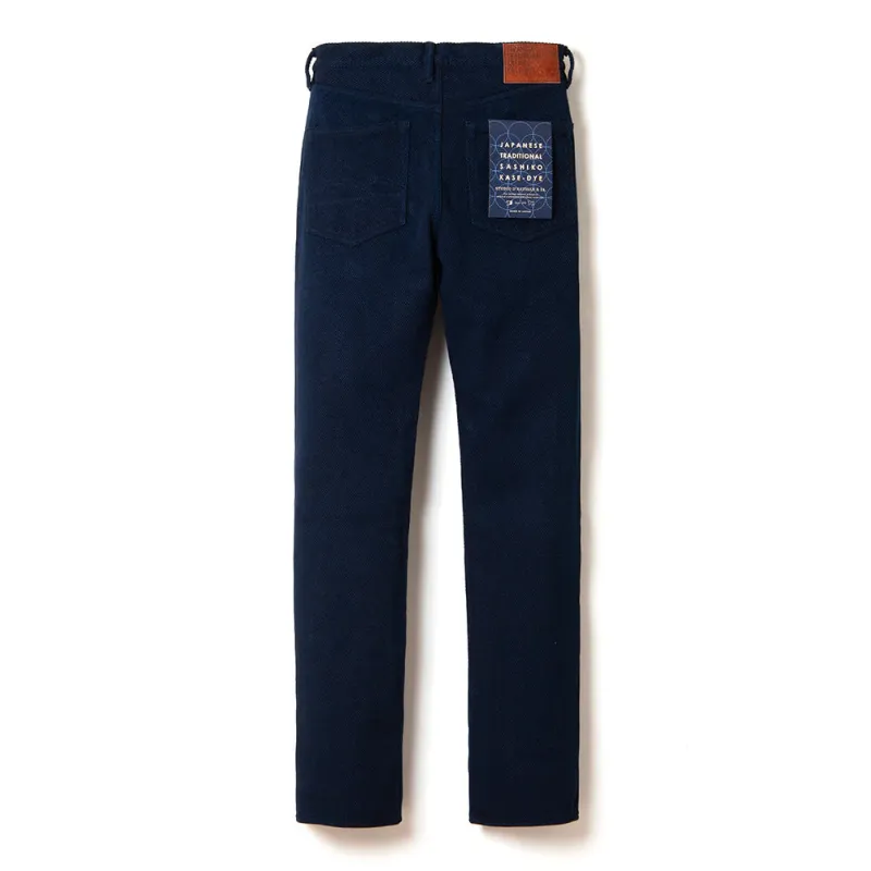 Studio D'Artisan - "Kase-Zome" 14oz Indigo Selvedge Sashiko Jeans [1907S] made by Studio D'Artisan