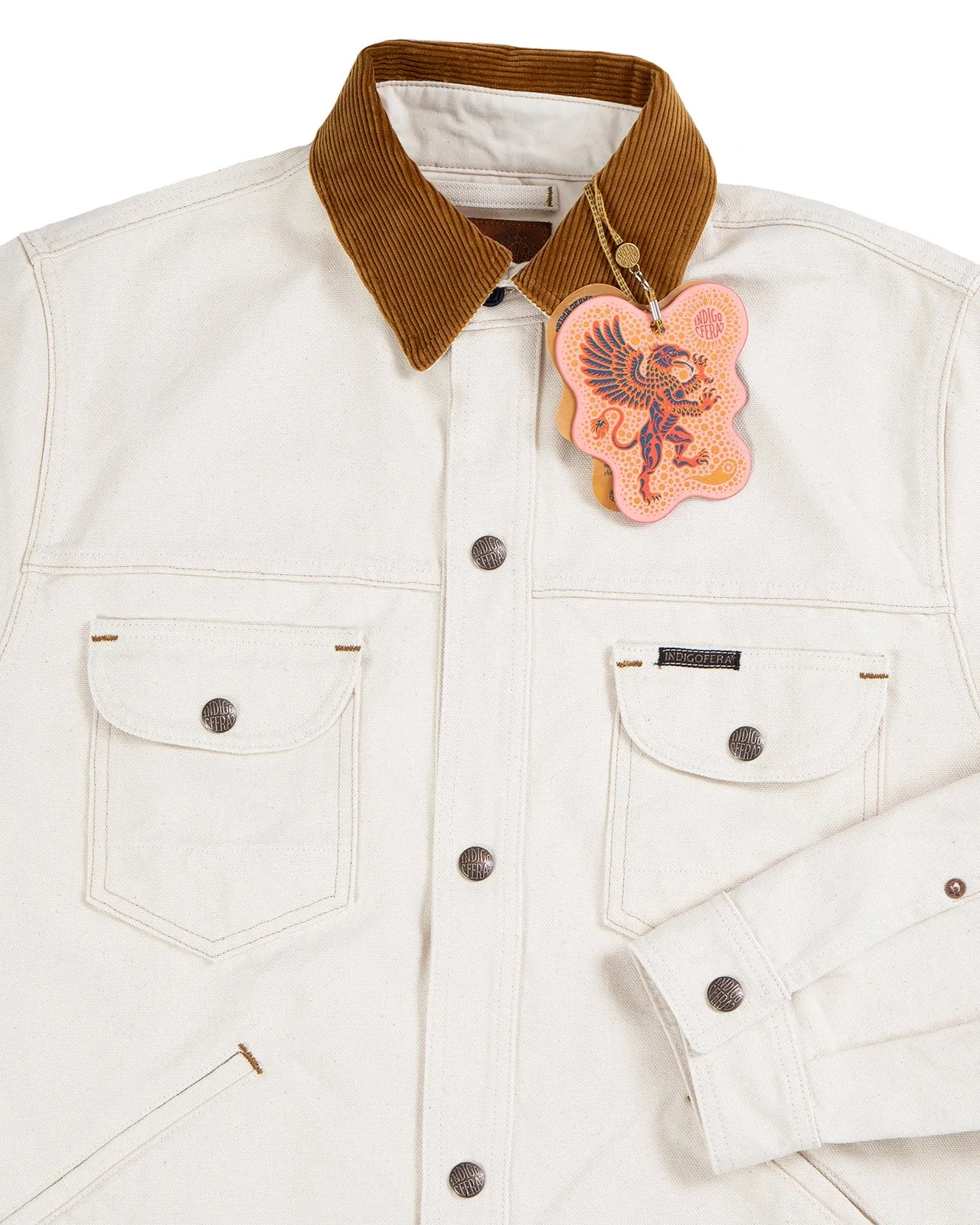 Indigofera - Smithson Canvas Fargo Quarter Jacket Ecru sold by Private & Co. product image thumbnail 4