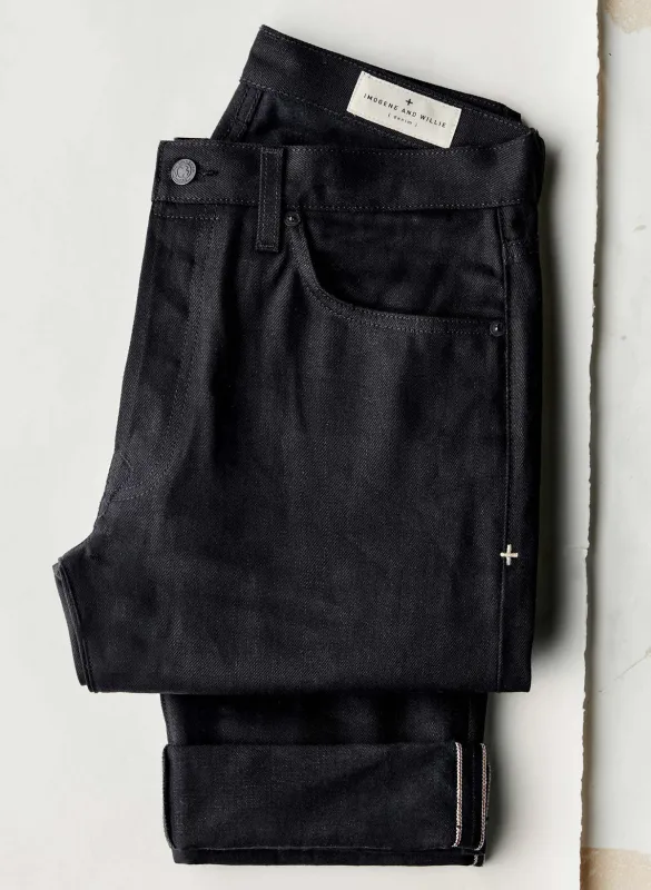 Imogene + Willie - Willie Black Rigid JP Selvedge Jeans made by Imogene + Willie