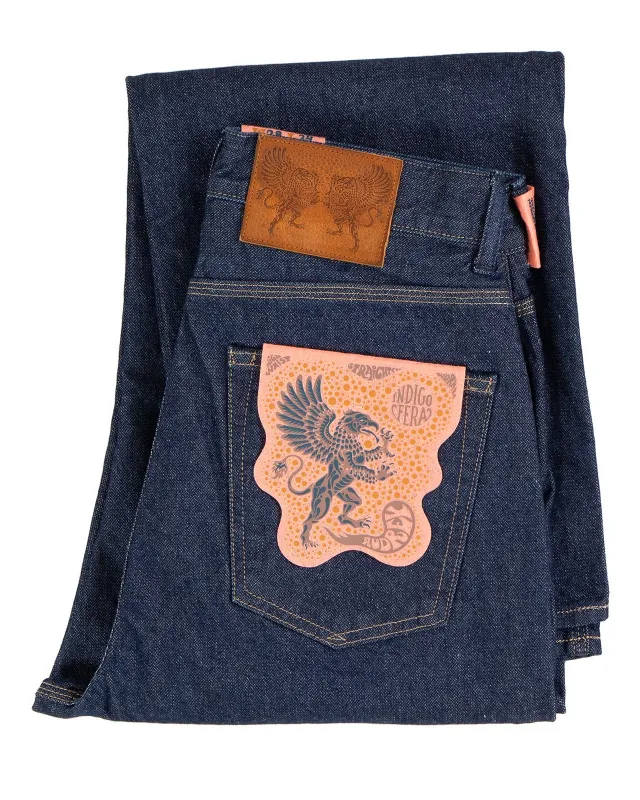 Indigofera - Womens Audrey Double Knee Washed Jeans made by Indigofera