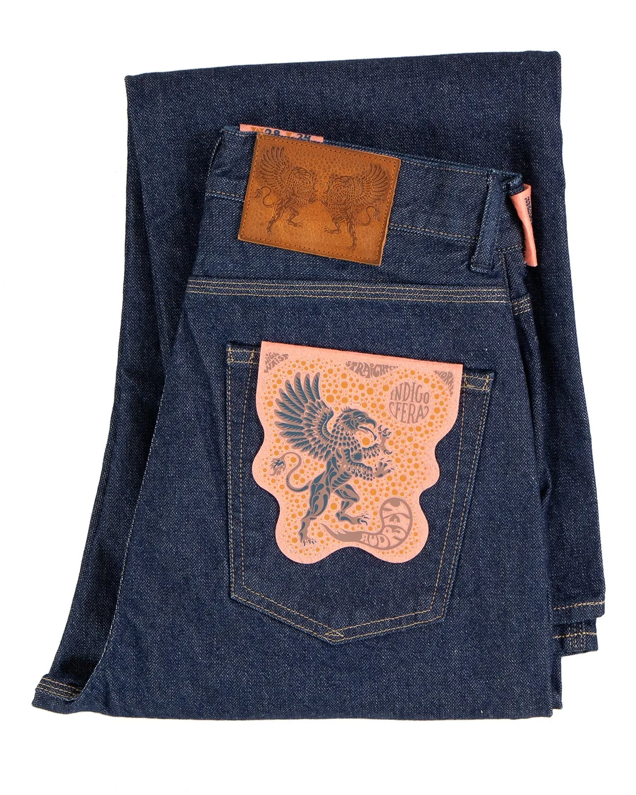 Indigofera - Women's Audrey 14oz Double Knee Washed Jeans sold by Private & Co.