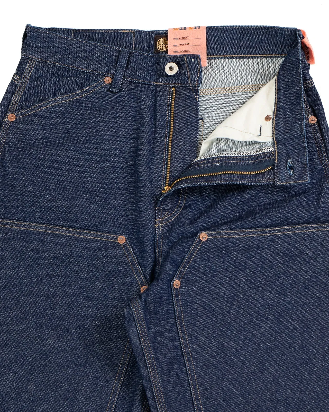 Indigofera - Women's Audrey 14oz Double Knee Washed Jeans sold by Private & Co. product image thumbnail 4