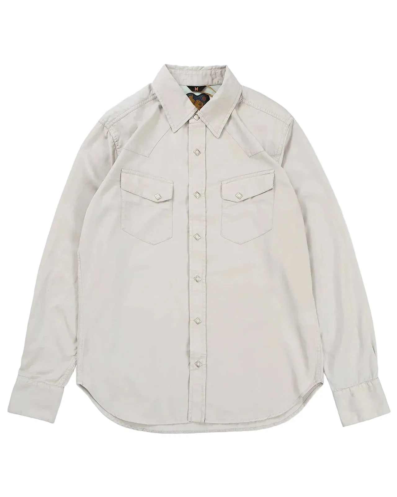 Indigofera - Buster Twill Grey Western Shirt sold by Private & Co.