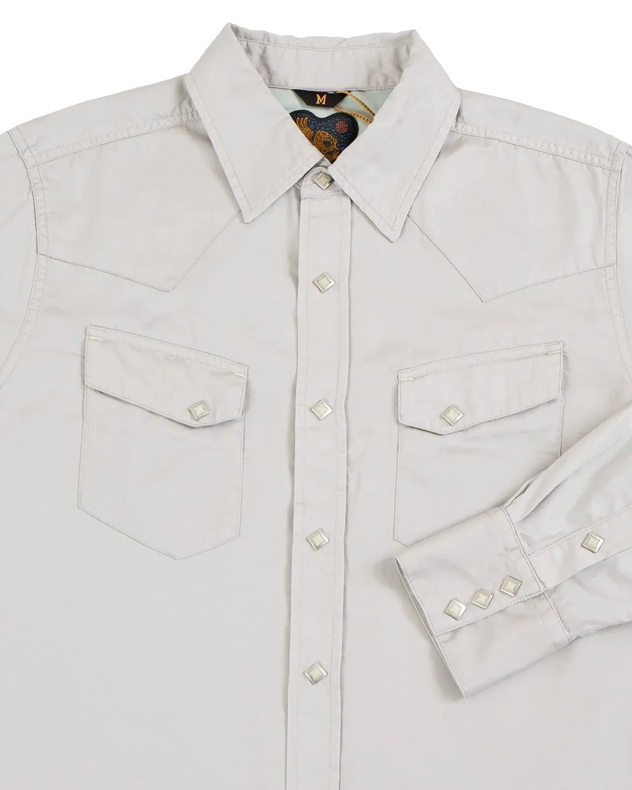Indigofera - Buster Twill Grey Western Shirt sold by Private & Co. product image thumbnail 3