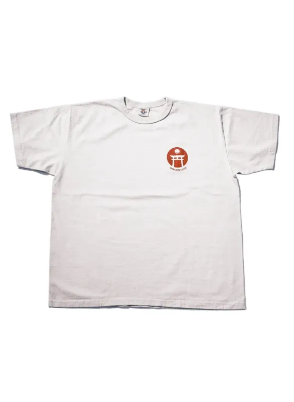 Samurai - Heavy Weight "Night Owl" Printed T-shirt Light Grey [SCT26-101] made by Samurai Jeans